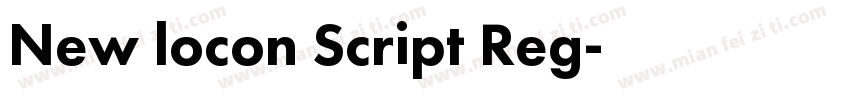New locon Script Reg字体转换